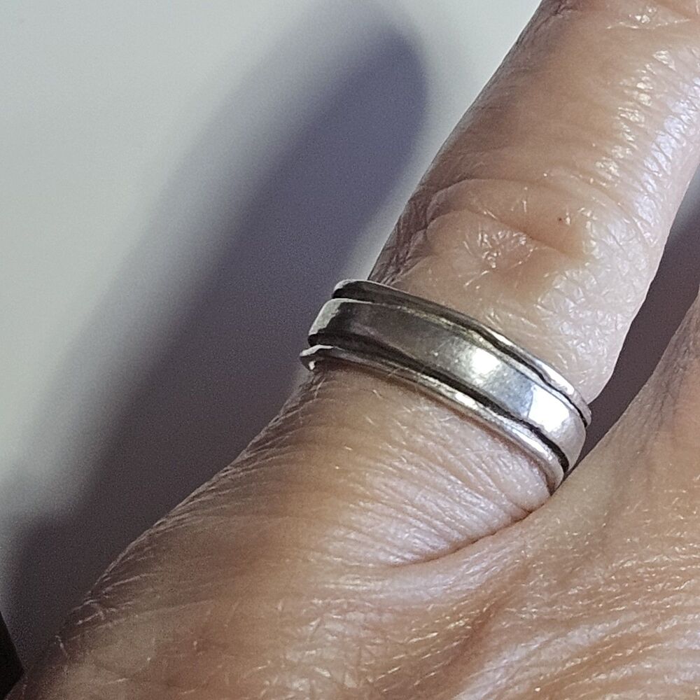 Sterling Silver Open Back Toe Pinky Band Ring Size 3